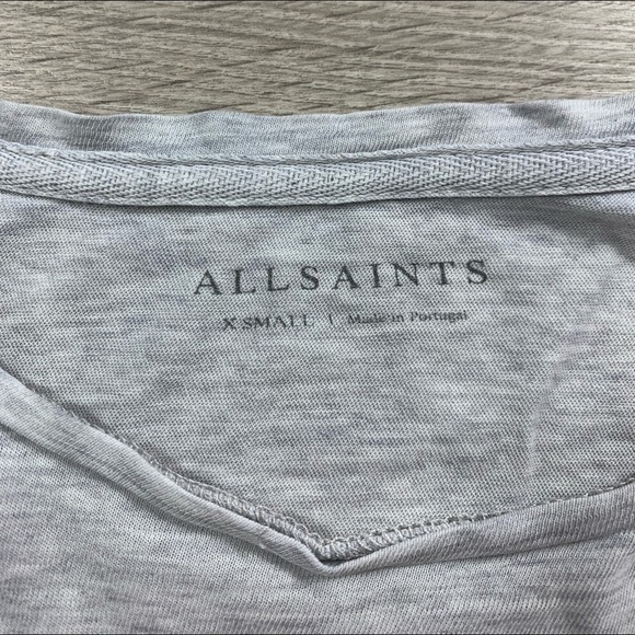 All Saints Raft SS Crew Short Sleeve Cotton T-Shirt - Picture 6 of 9